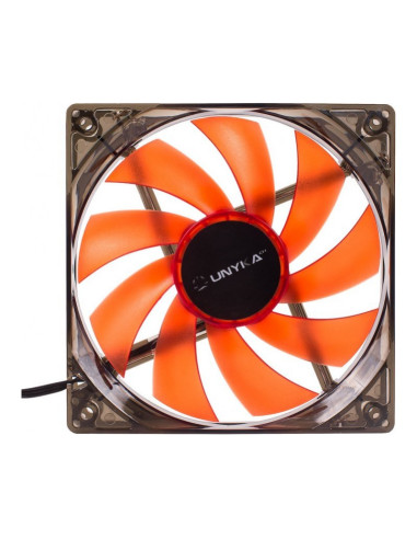 UNYKAch LED Red Gaming 51792 Rojo 120mm Ventilador para PC