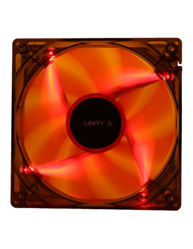 UNYKAch LED Red Gaming 51792 Rojo 120mm Ventilador para PC