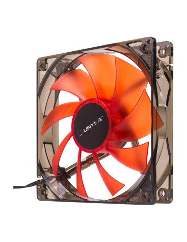UNYKAch LED Red Gaming 51792 Rojo 120mm Ventilador para PC