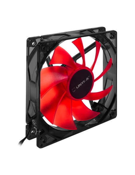 UNYKAch LED Red Gaming 51792 Rojo 120mm Ventilador para PC