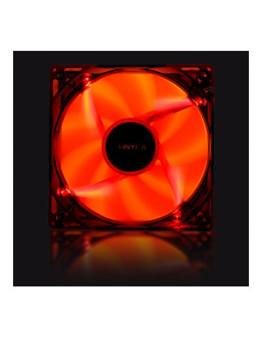 UNYKAch LED Red Gaming 51792 Rojo 120mm Ventilador para PC