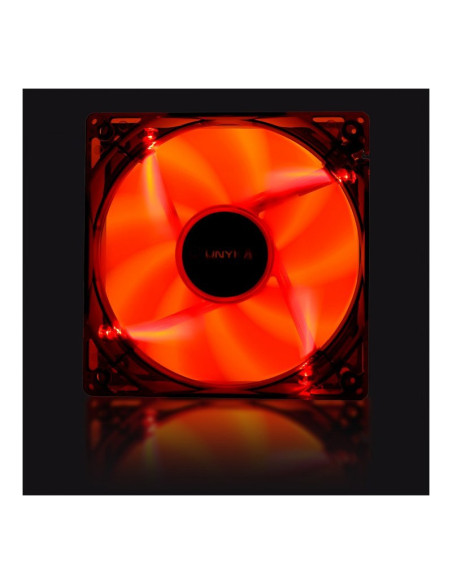 UNYKAch LED Red Gaming 51792 Rojo 120mm Ventilador para PC