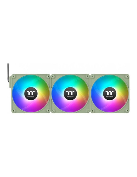 Thermaltake CT120 EX aRGB Matcha Green 120mm Pack de 3 ventiladores PC