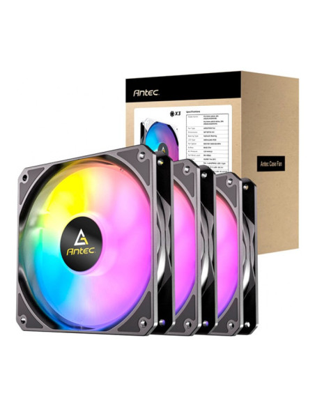 Antec P12 aRGB 120mm Pack de 3 ventiladores PC