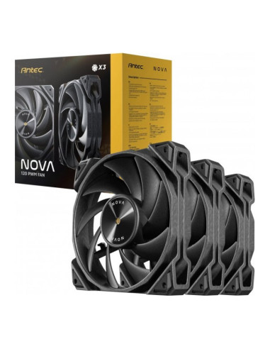 Antec Nova 120 120mm Pack de 3 ventiladores para PC