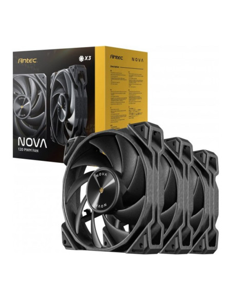 Antec Nova 120 120mm Pack de 3 ventiladores para PC