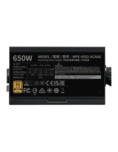 Cooler Master 650 V3 ATX 3.1 (PCIe 5.0) Fuente de alimentacion 650W