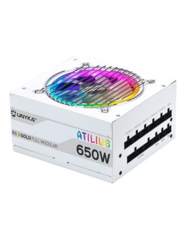 UNYKAch Atilius RGB Blanca Fuente de alimentación 650W