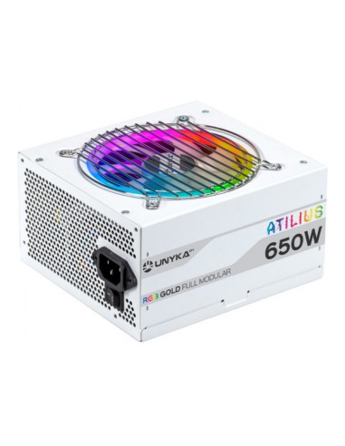 UNYKAch Atilius RGB Blanca Fuente de alimentación 650W