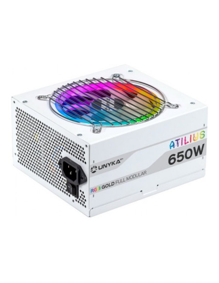 UNYKAch Atilius RGB Blanca Fuente de alimentación 650W
