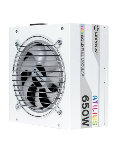 UNYKAch Atilius RGB Blanca Fuente de alimentación 650W