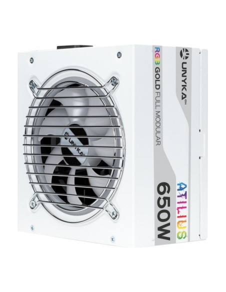 UNYKAch Atilius RGB Blanca Fuente de alimentación 650W