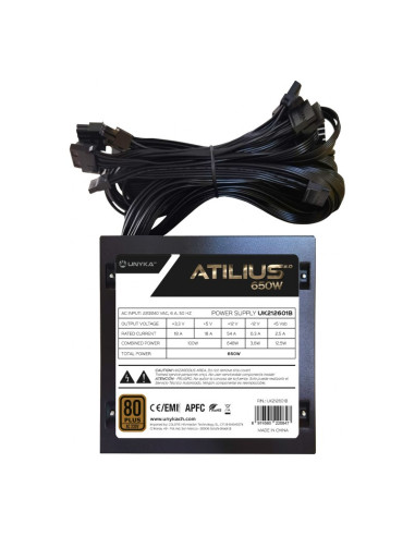 Unyka Atilius 2.0 650W Fuente de alimentación 650W