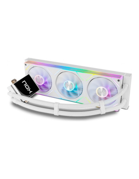 NOX Hummer M-360 LCD Blanca 360mm Refrigeración líquida PC