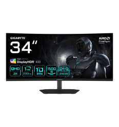Gigabyte G34WQC2 Monitor gaming curvo 34" WQHD 200Hz Adaptive-Sync