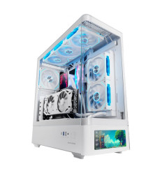 Mars Gaming MC-LCDPRO Blanca ATX Caja para PC