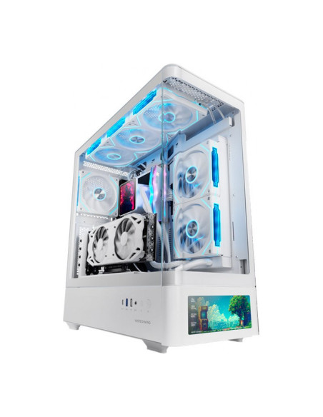 Mars Gaming MC-LCDPRO Blanca ATX Caja para PC