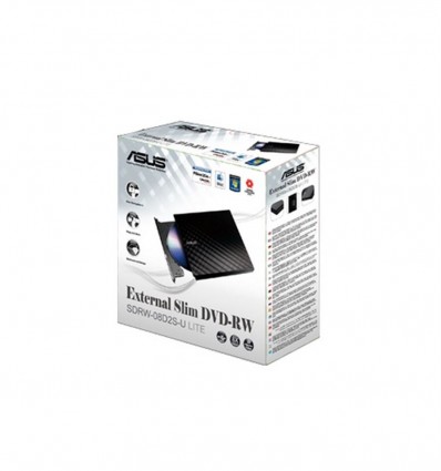 Grabadora externa ASUS DVD SDRW-08D2S-U Negra