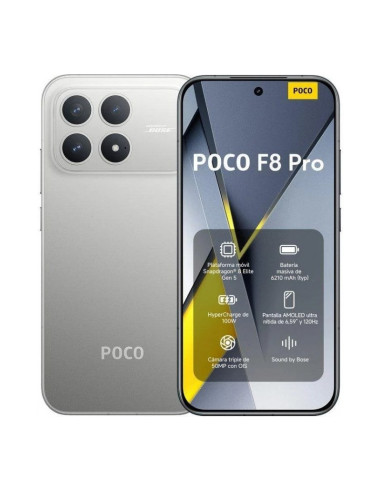 Smartphone Xiaomi POCO F8 Pro 12GB 512GB Titanio plateado (5G)