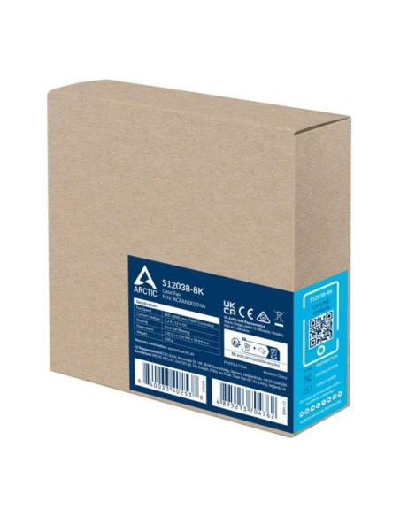 Arctic S12038-8K 120mm Pack de 3 Ventiladores PC