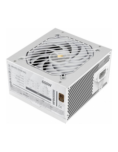 Mars Gaming MPB650SI Fuente de alimentación Blanca 650W