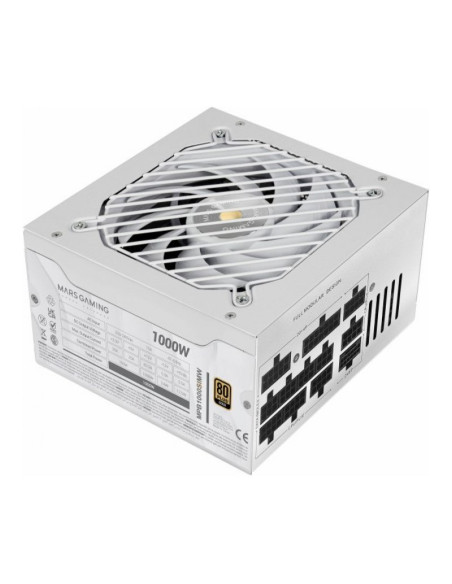 Mars Gaming MPB1000SIM ATX 3.1 (PCIe 5.1) Fuente de alimentación Blanca 1000W