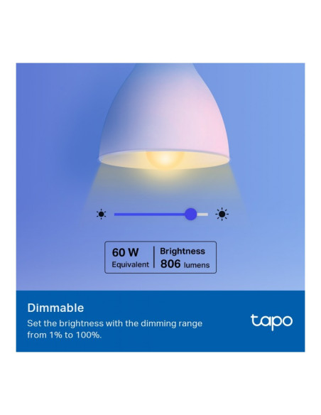 TP-Link Tapo TL13E 6500K WiFi E27 (Pack de 2) Bombilla inteligente
