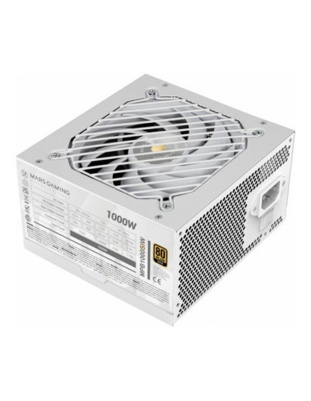 Mars Gaming MPB1000SI Fuente de alimentación Blanca 1000W