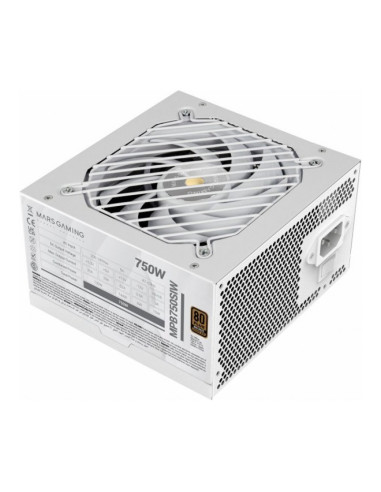 Mars Gaming MPB750SI Fuente de alimentación Blanca 750W