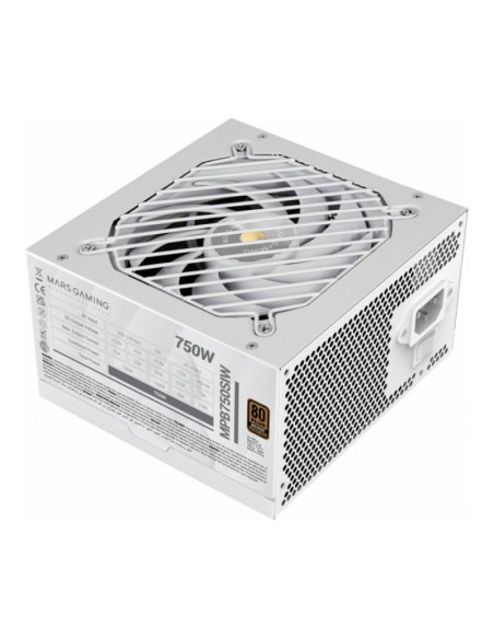 Mars Gaming MPB750SI Fuente de alimentación Blanca 750W