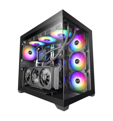 Mars Gaming MCV5 ARGB Black ATX Caja para PC