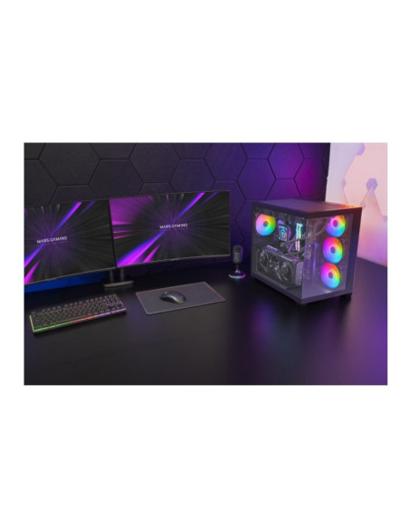 Mars Gaming MCV5 ARGB Black ATX Caja para PC