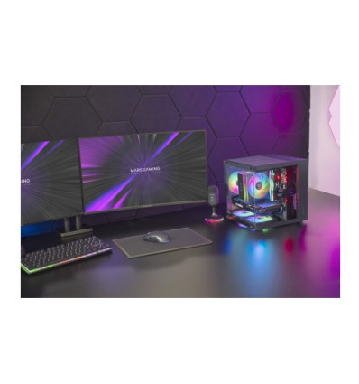 Mars Gaming MC-CUBE Black Micro-ATX Caja para PC