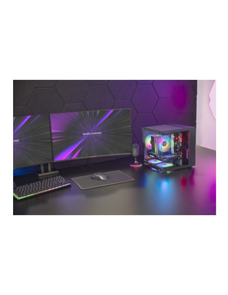 Mars Gaming MC-CUBE Black Micro-ATX Caja para PC