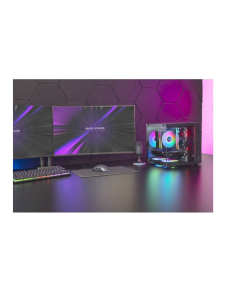 Mars Gaming MC-CUBE Black Micro-ATX Caja para PC