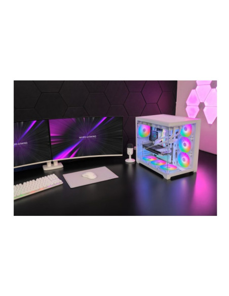 Mars Gaming MCV5 ARGB Blanca ATX Caja para PC