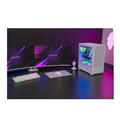 Mars Gaming MC-QUANTUM ARGB Blanca ATX Caja para PC