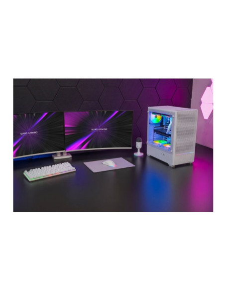 Mars Gaming MC-QUANTUM ARGB Blanca ATX Caja para PC