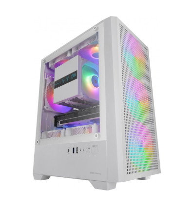 Mars Gaming MC-VECTOR ARGB Blanca Micro-ATX Caja para PC