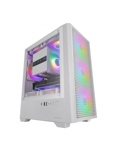 Mars Gaming MC-VECTOR ARGB Blanca Micro-ATX Caja para PC