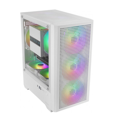 Mars Gaming MC-VECTOR ARGB Blanca Micro-ATX Caja para PC