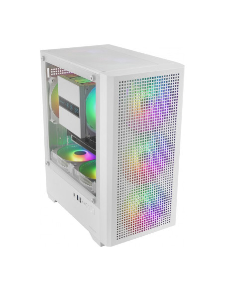 Mars Gaming MC-VECTOR ARGB Blanca Micro-ATX Caja para PC