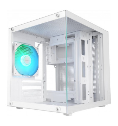 Mars Gaming MC-CUBE Blanca Micro-ATX Caja para PC