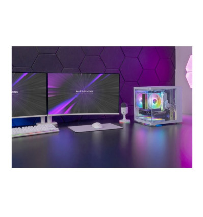 Mars Gaming MC-CUBE Blanca Micro-ATX Caja para PC