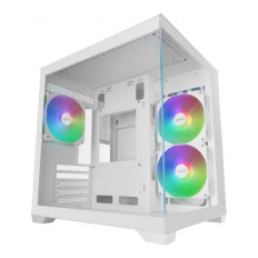 Mars Gaming MC-VIEW3 Blanca Micro-ATX Caja para PC