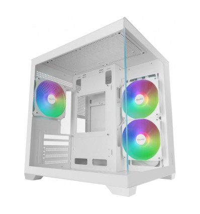 Mars Gaming MC-VIEW3 Blanca Micro-ATX Caja para PC