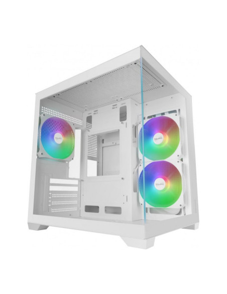 Mars Gaming MC-VIEW3 Blanca Micro-ATX Caja para PC