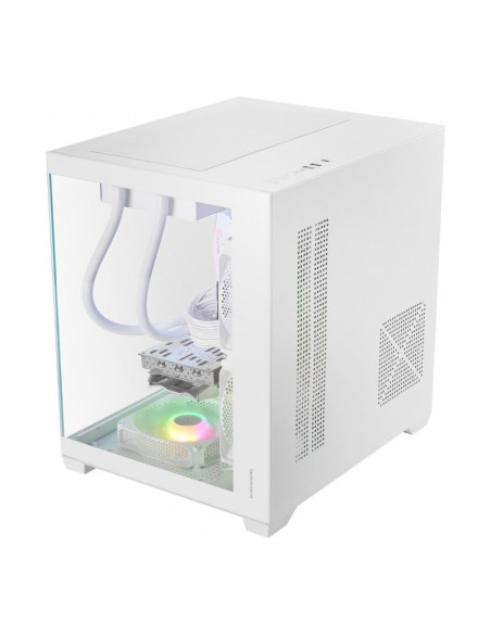 Mars Gaming MC-VIEW3 Blanca Micro-ATX Caja para PC