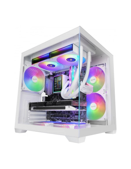 Mars Gaming MC-VIEW3 Blanca Micro-ATX Caja para PC