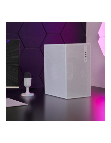 Mars Gaming MC-MESHPRO Blanca Micro-ATX Caja para PC